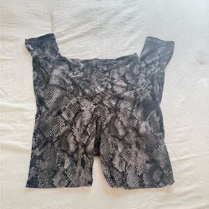 Offline By Aerie Women’s Snake Skin Crossover Leggings Activewear Size Medium